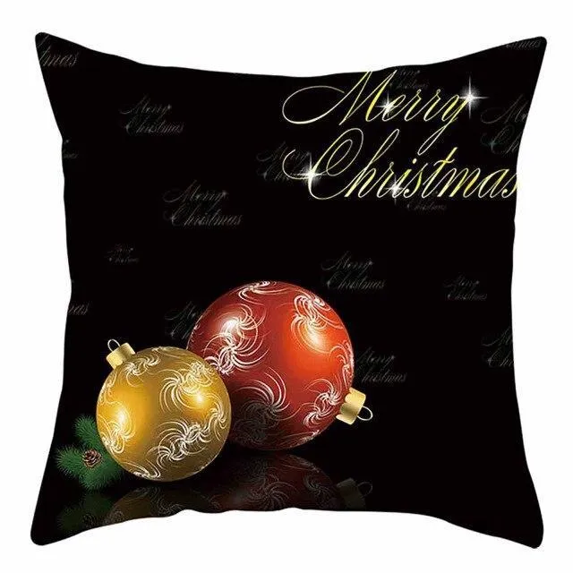 Coussin Noël Boule Rouge