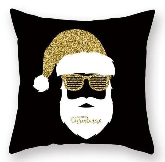 Coussin Père Noël Lunette