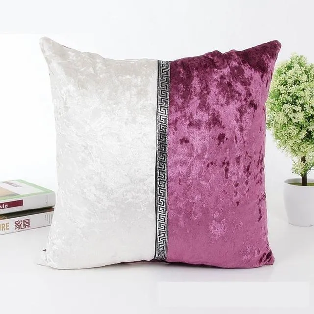 Coussin Velours Rose Fushia