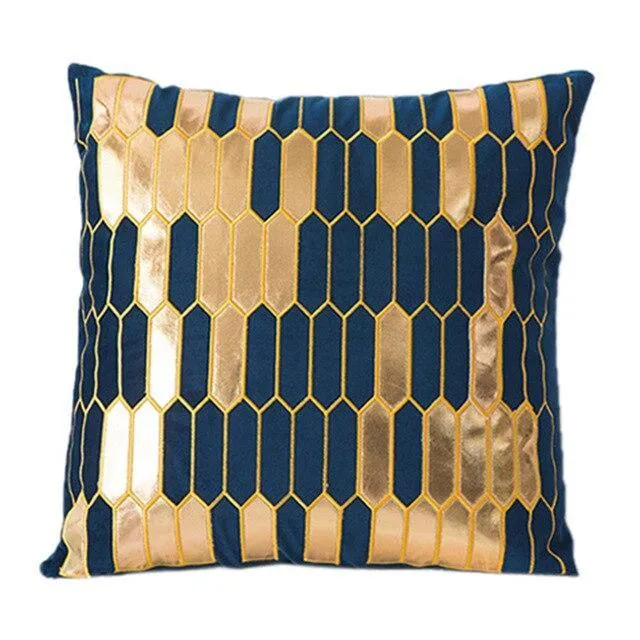 Coussin Velours Bleu Roi