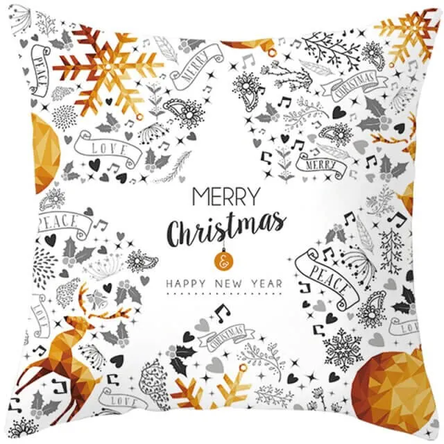 Coussin Noël Doré