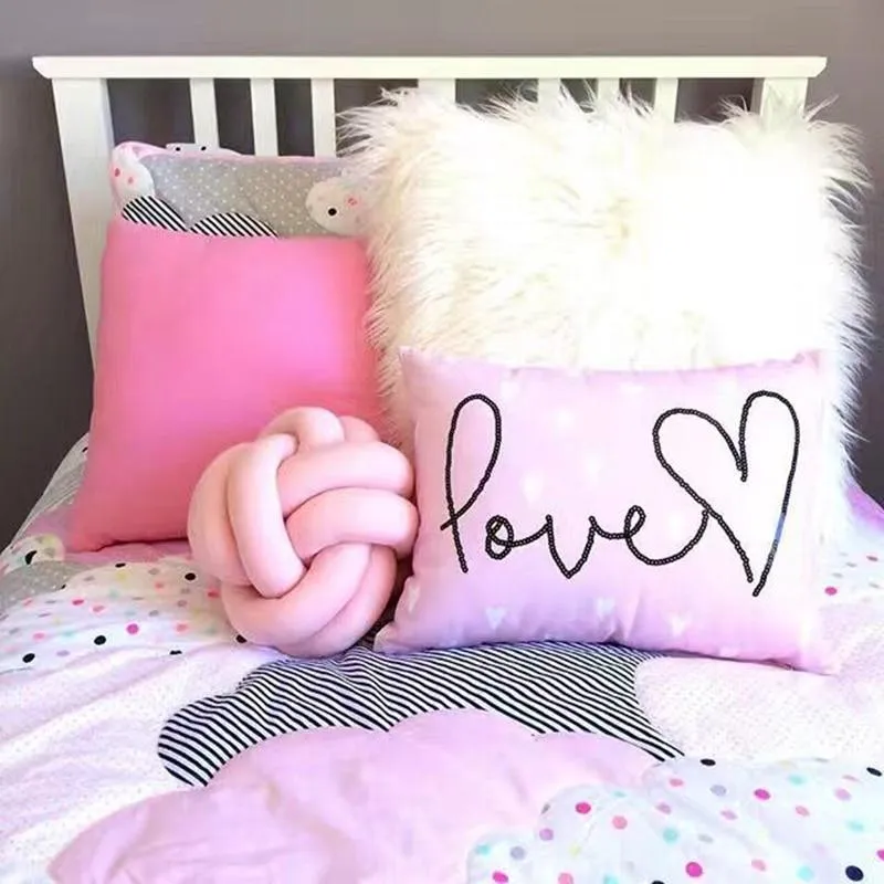 Coussin Nœud Rose