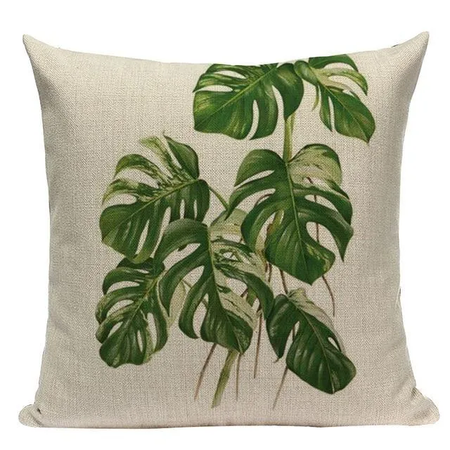 Housse Coussin Feuille