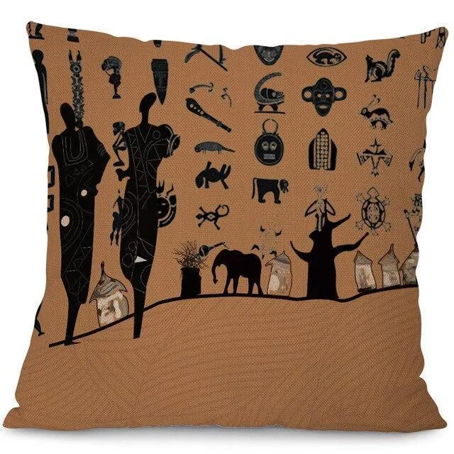 Housse Coussin Motif Africain