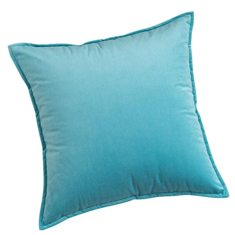 Coussin Velours Bleu Ciel