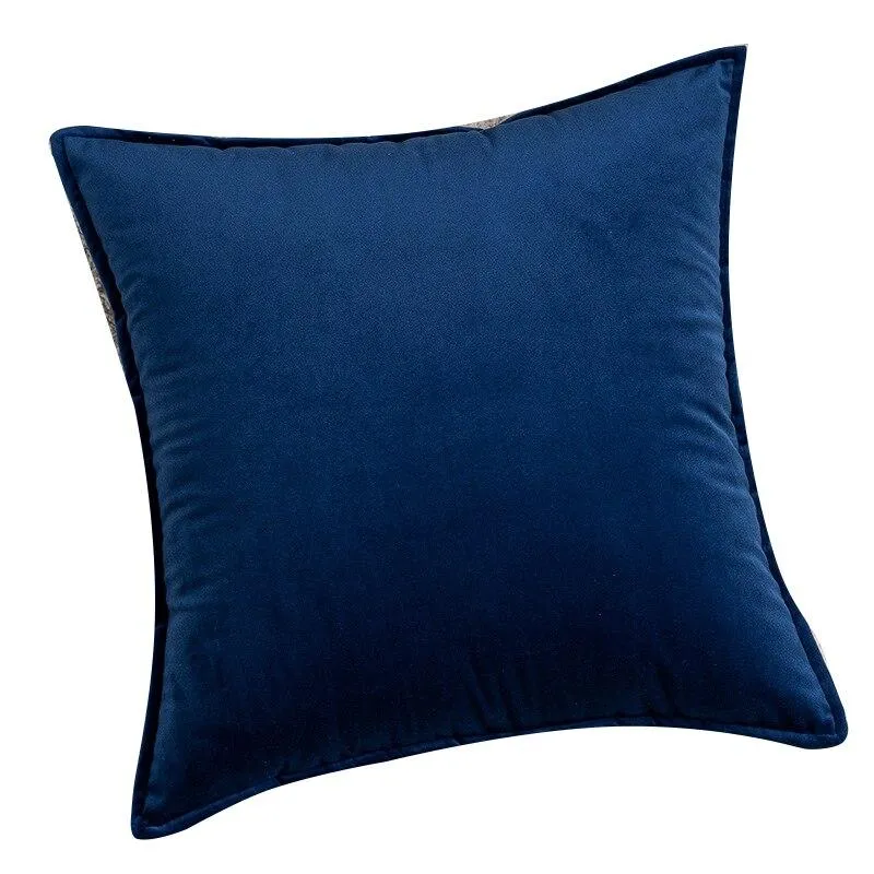 Coussin Velours Bleu Marine