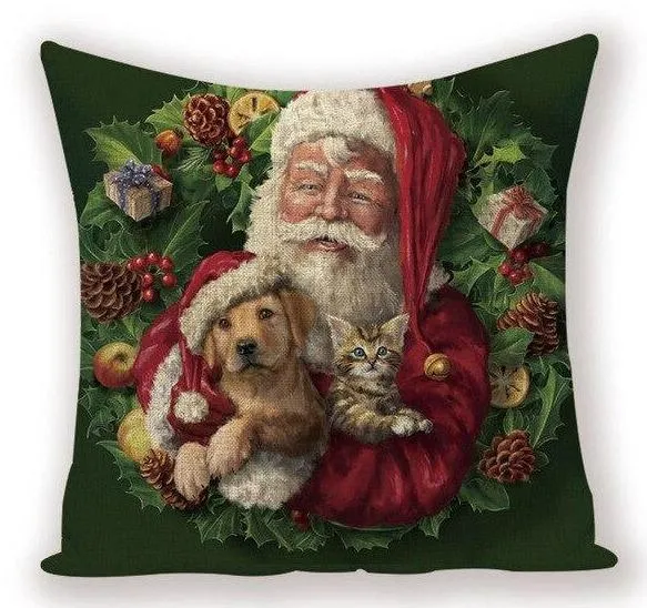Coussin Noël Chien