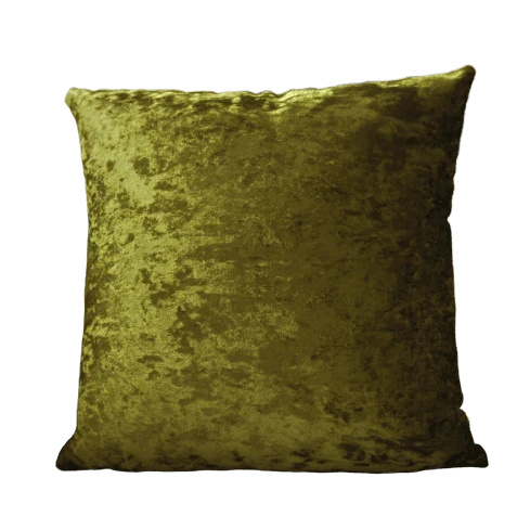 Coussin Velours Vert Kaki