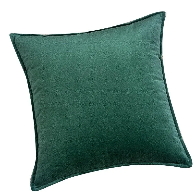 Coussin Velours Vert