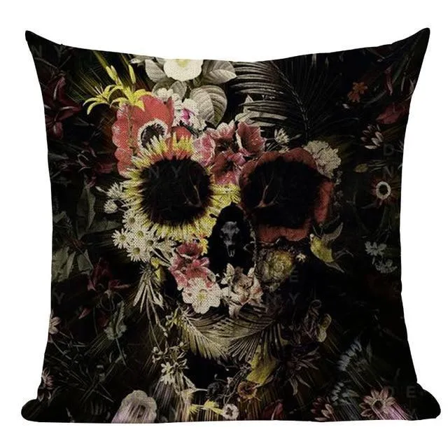 Coussin Tête De Mort Vegetal