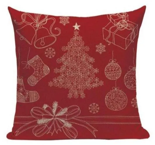 Housse De Coussin Thème Noël