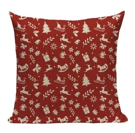 Housse De Coussin Thème Noël