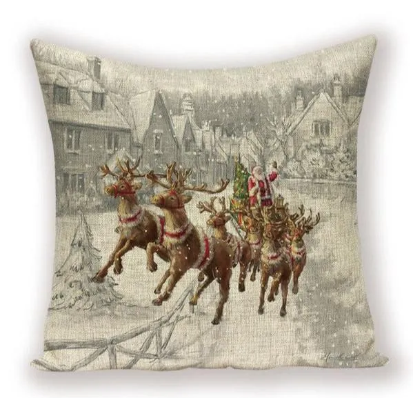 Housse De Coussin Motif Noël