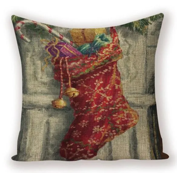 Housse De Coussin Motif Noël