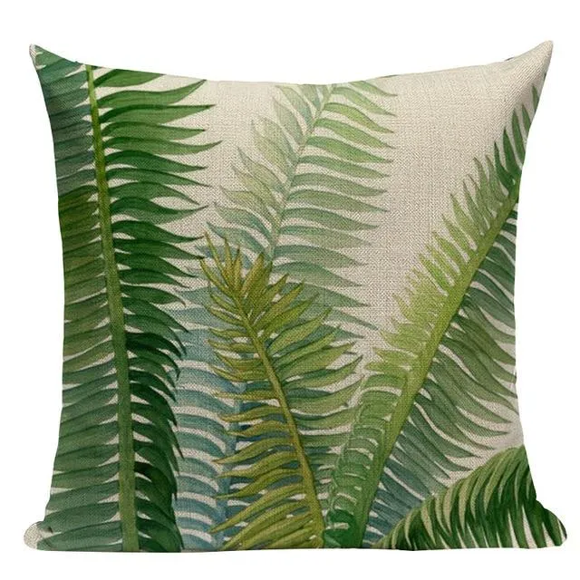 Coussin Motif Feuille