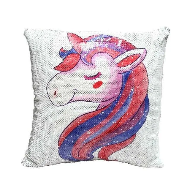 Housse Coussin Licorne