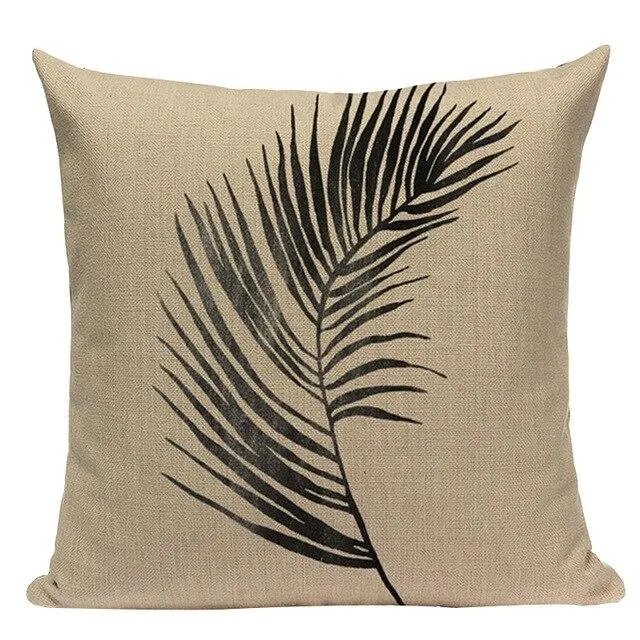 Coussin Imprimé Feuillage