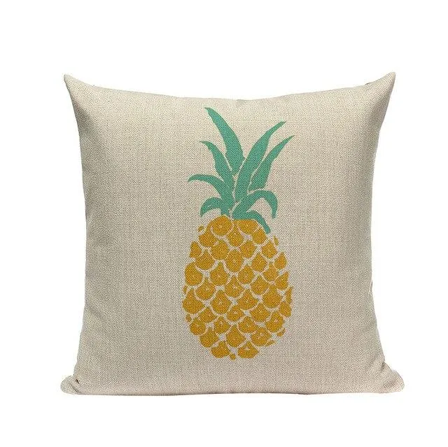 Coussin Jaune Ananas