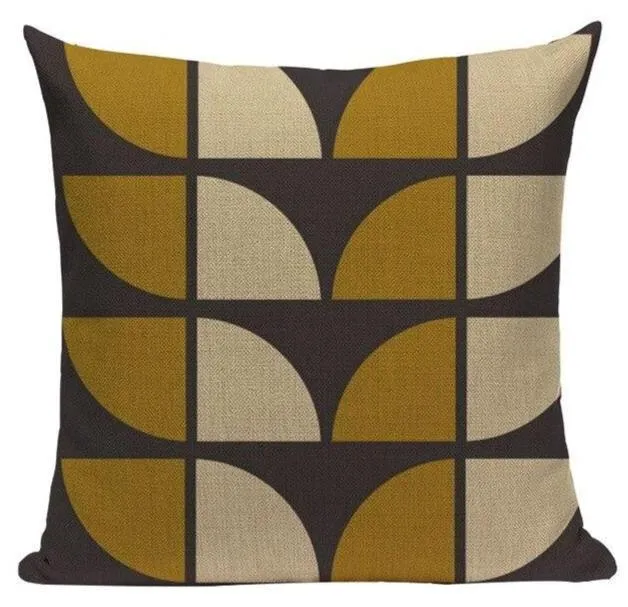 Housse De Coussin Vintage Jaune