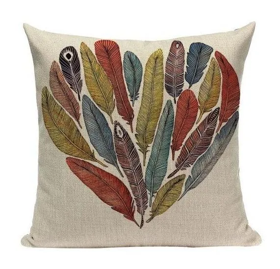 Coussin Motif Plume