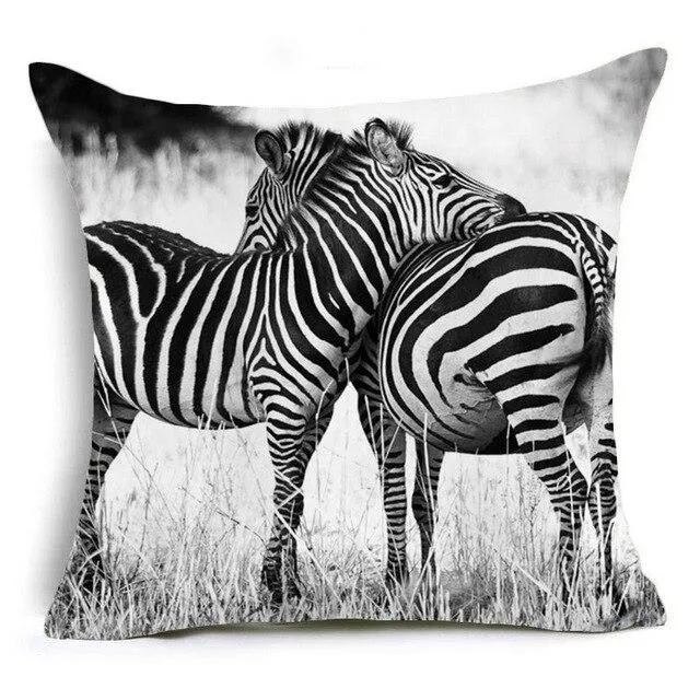 Coussin Motif Zèbre