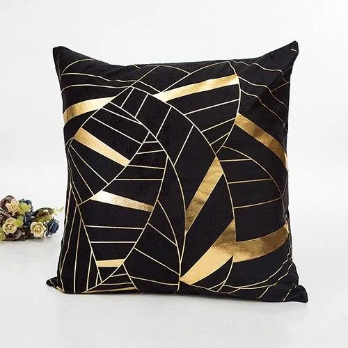 Coussin Velours Noir Chic