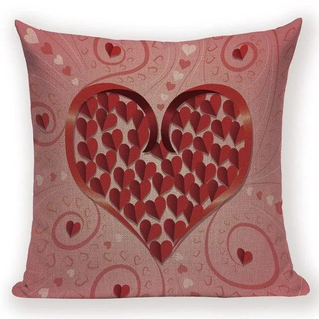 Housse De Coussin Coeur