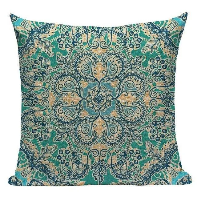Housse Coussin Tissu Indien