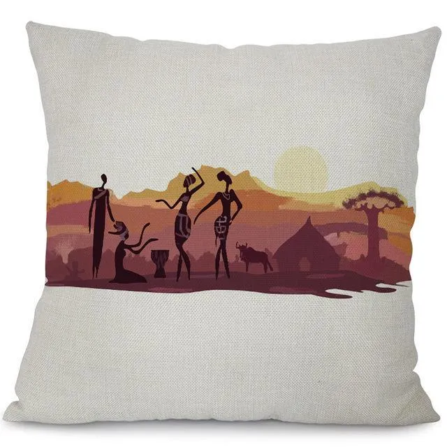 Coussin Imprimé Africain