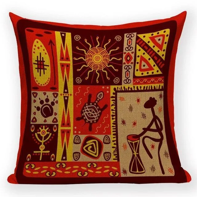 Coussin Motif Africain