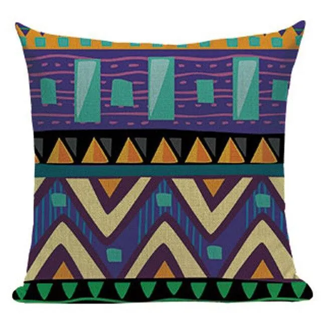 Coussin Mexicain Bleu