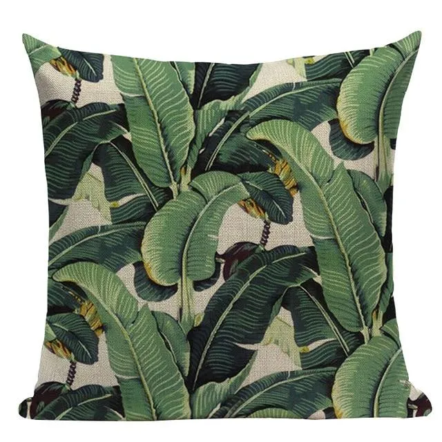 Coussin Plante Verte