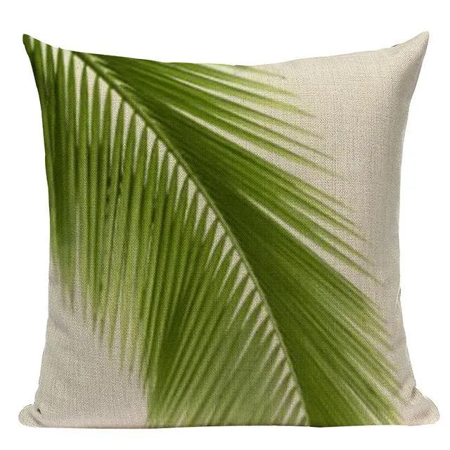 Coussin Palmier Vert