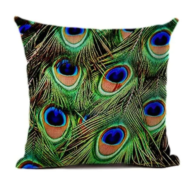 Coussin Plume De Paon