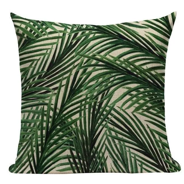 Coussin Extérieur Motif Tropical