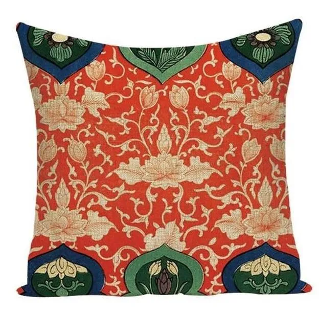 Coussin Fleuri Indien