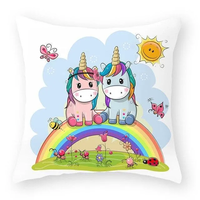 Coussin Dessin Licorne