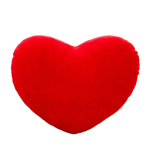 Coussin En Coeur Rouge