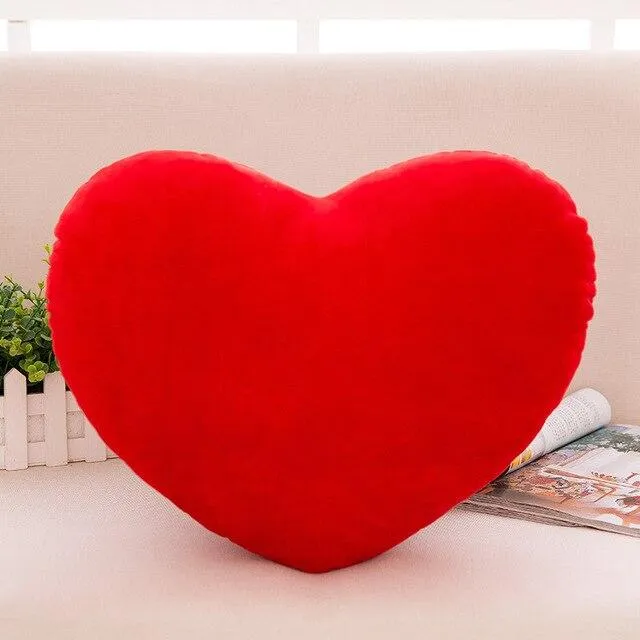 Coussin En Coeur Rouge