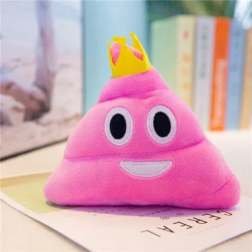 Coussin Emoji Caca Rose