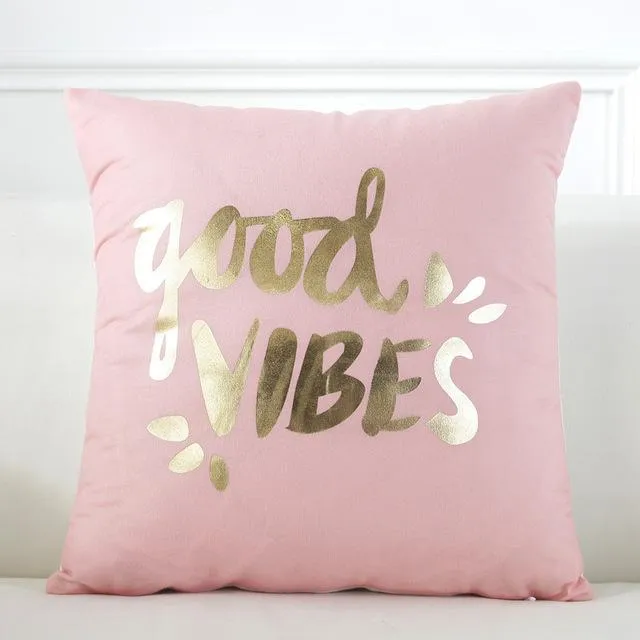 Coussin En Velours Rose