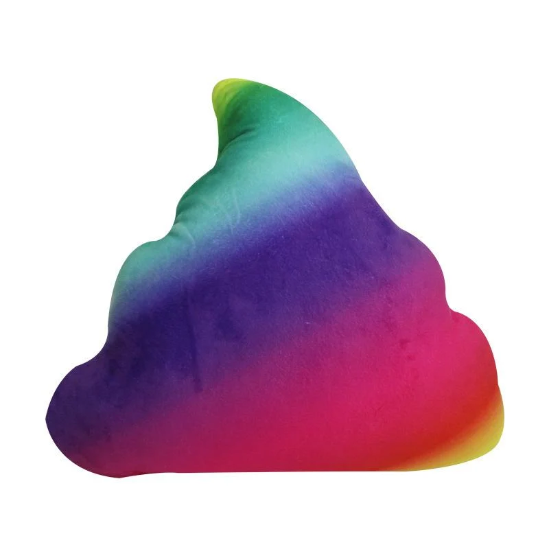 Coussin Emoji Caca Multicolore