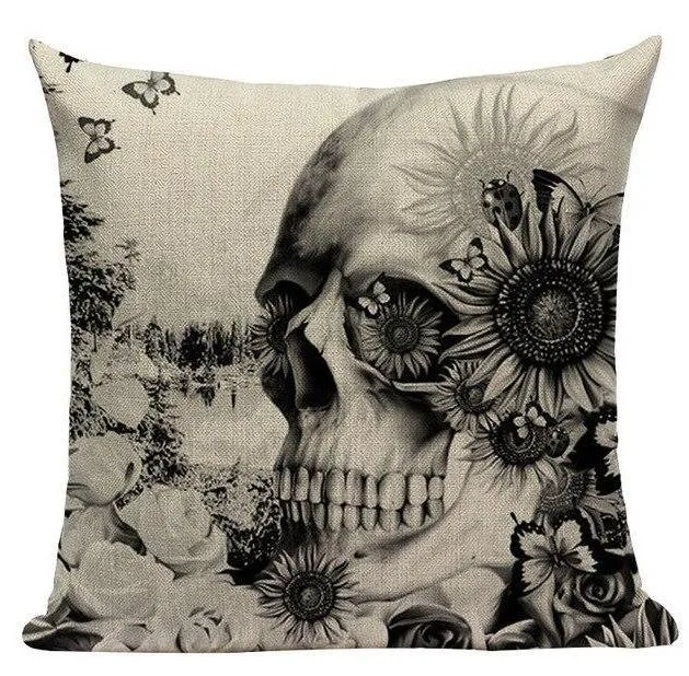 Coussin Déco Tête De Mort