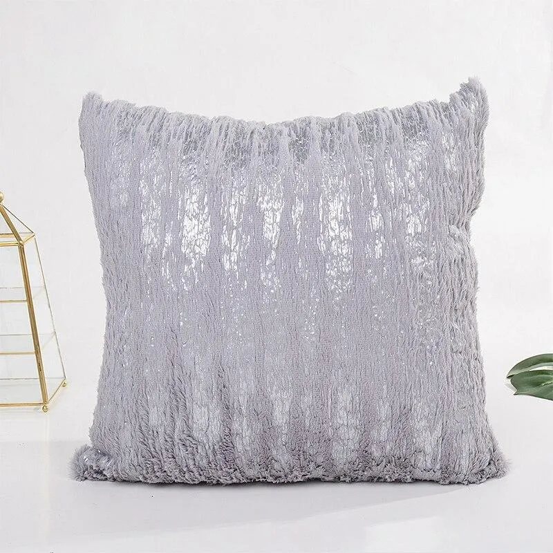 Coussin Décoratif Argenté