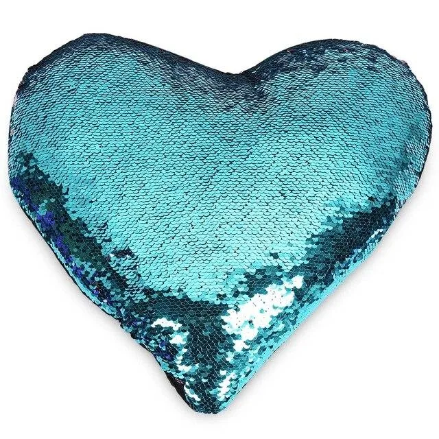 Coussin Coeur Sequin