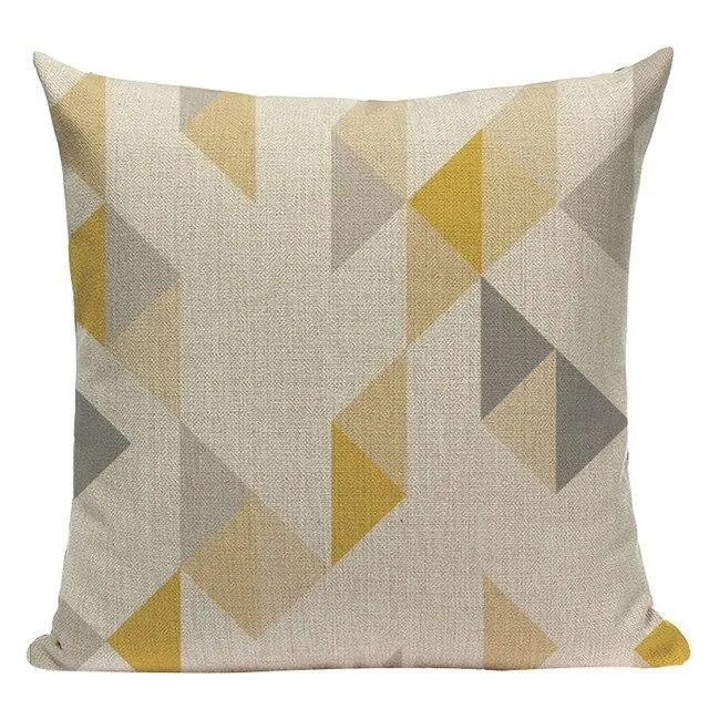 Coussin Canapé Jaune Et Gris