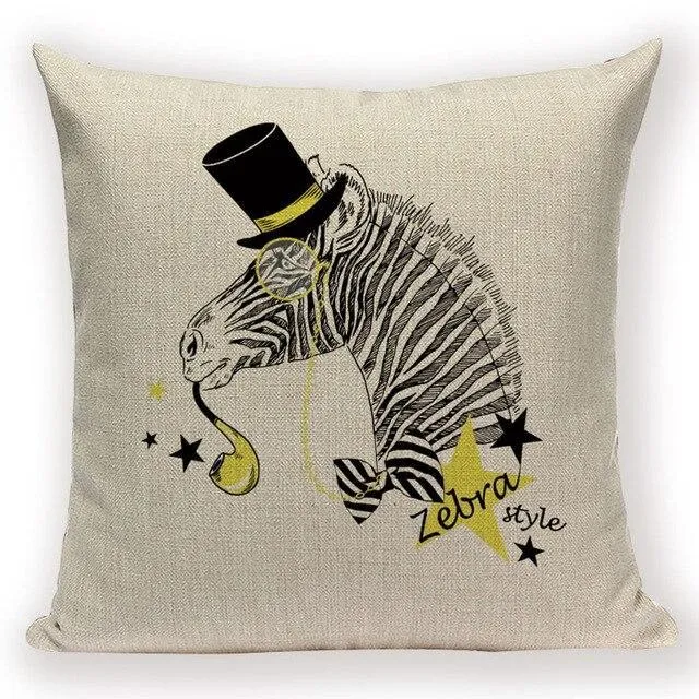 Housse De Coussin Motif Zebre