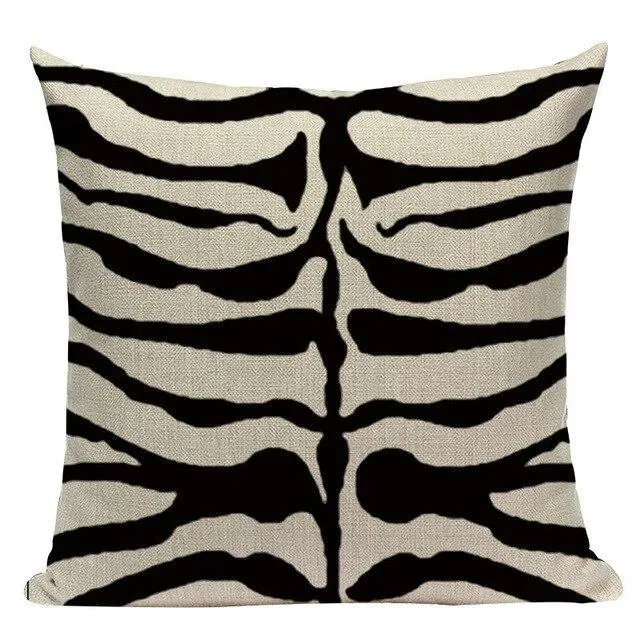 Coussin Tissu Zèbre