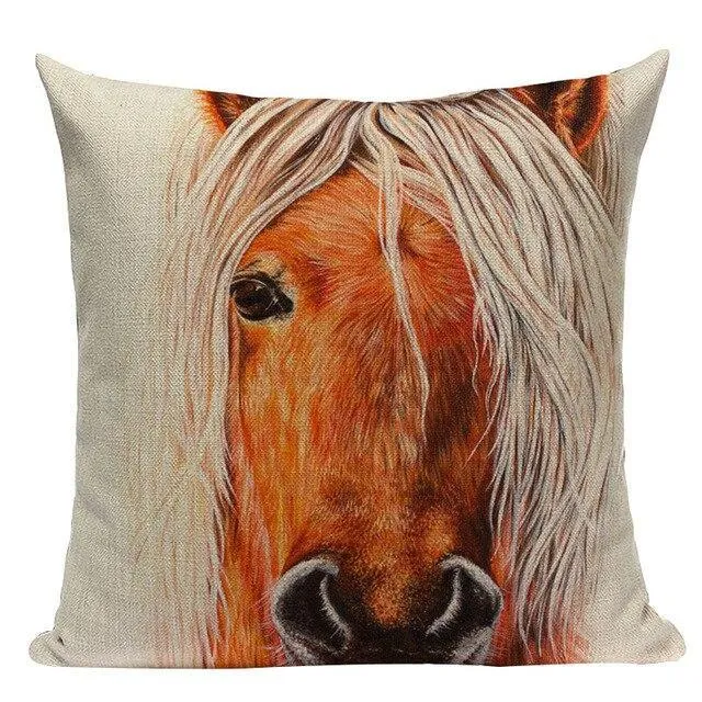 Coussin Avec Tête De Cheval