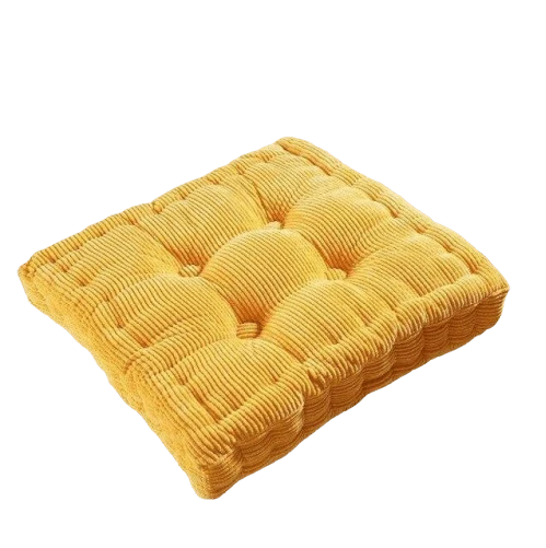 Coussin De Sol Jaune Moutarde
